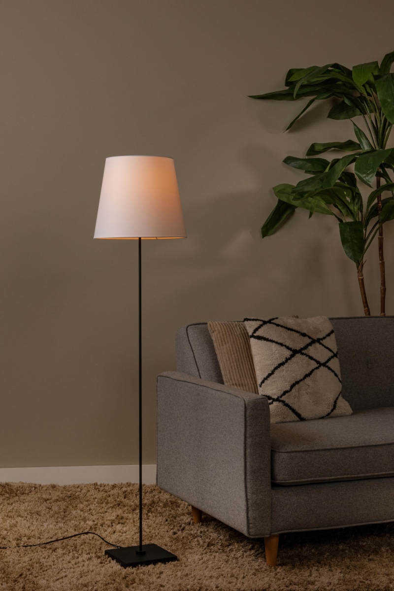 Lucide PENDIO - Stojacia lampa - 1xE27 - Čierna